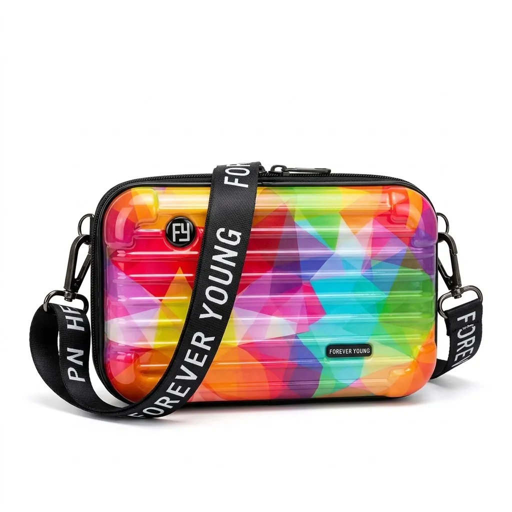 Young Sling Box Bag with Detachable Adjustable Shoulder Strap